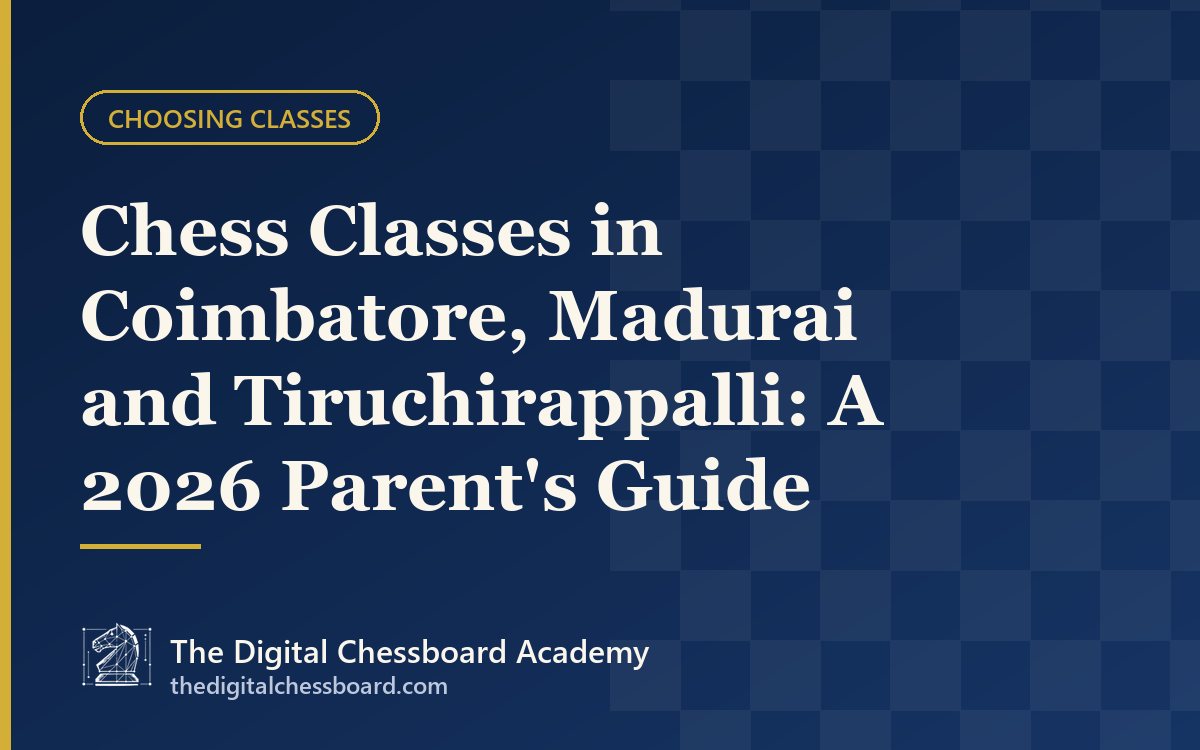 Chess classes in Coimbatore, Madurai and Tiruchirappalli