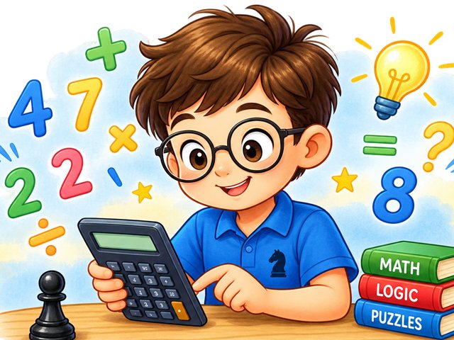 A young chess student calculating moves on the board